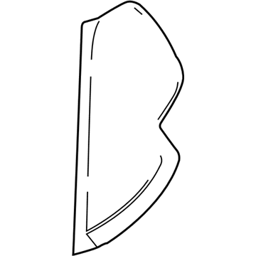 GM 84235794 Side Cover, Gray, Driver Side