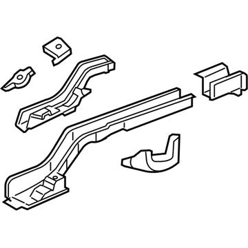 GM 25819142 Rear Rail, Passenger Side