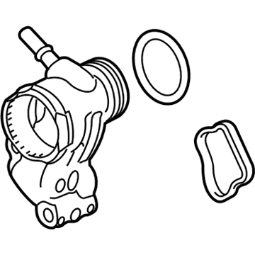 Cadillac 12623051 Water Outlet