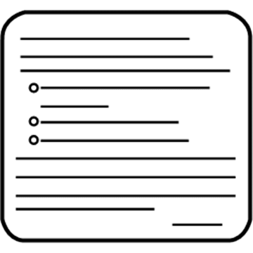 Buick 20887392 Info Label
