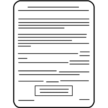 Buick 10443718 Info Label