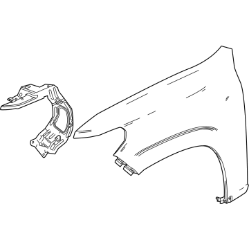 GM 84755304 Fender, Front Driver Side