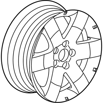 Chevy 22978111 Wheel, Alloy