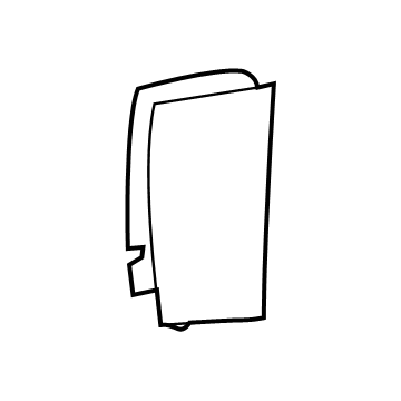 GM 15801541 Side Baffle, Passenger Side