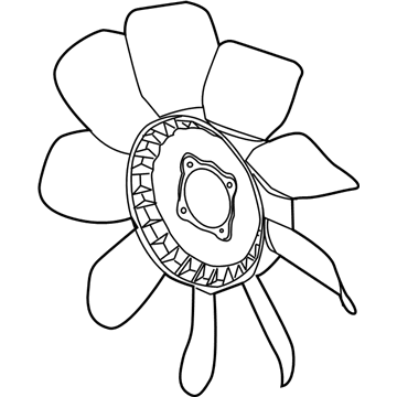 Chevy Express 2500 A/C Condenser Fan - 15010202