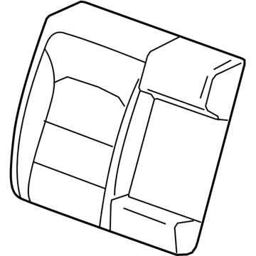 GM 84018600 Seat Back Cover, Ash Gray, Rear GM 84018600 Seat Back Cover, Ash Gray, Rear