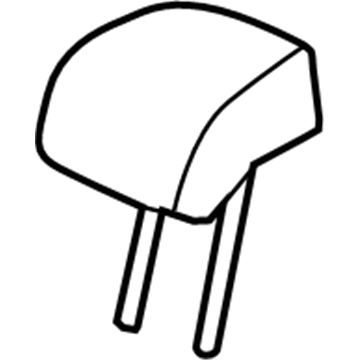GM 84056961 Headrest, Black, Rear GM 84056961 Headrest, Black, Rear