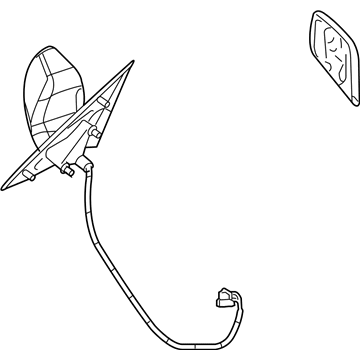 Cadillac STS Side View Mirrors - 25827593