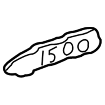 Chevy K1500 Suburban Emblem - 15551231