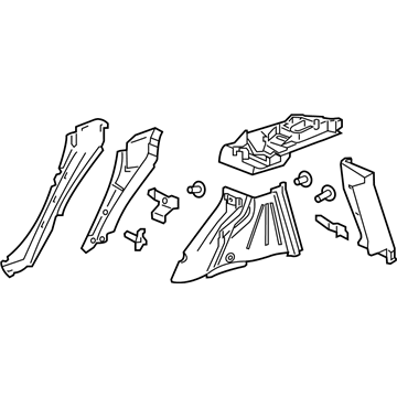 Cadillac 23380769 Inner Wheelhouse