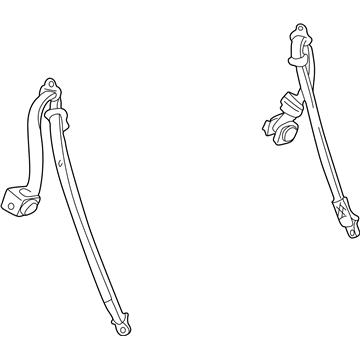 2000 Chevy Blazer Seat Belt - 89023943