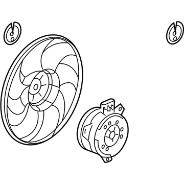 2012 GMC Terrain Fan Motor - 25952811