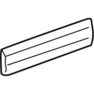 GM 15001884 Body Side Molding, Black, Outer GM 15001884 Body Side Molding, Black, Outer