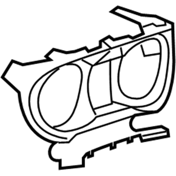 GM 9072696 Cluster Bezel, Jet Black