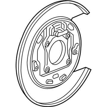 Chevy Colorado Brake Backing Plate - 23261416