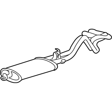 GMC K2500 Suburban Exhaust Pipe - 15603976