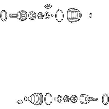Pontiac G3 CV Joint - 96391551