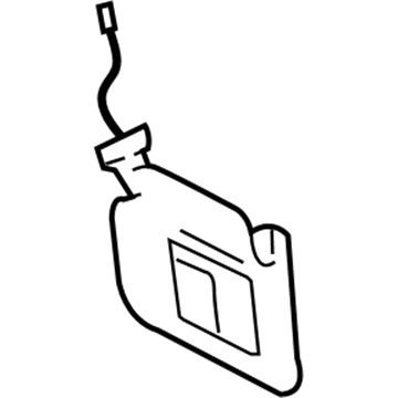 GM 15197940 Sunshade, Passenger Side