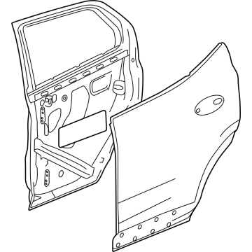 GM 42771791 Door Shell, Rear Passenger Side