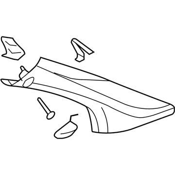 Pontiac 15827871 Windshield Pillar Trim