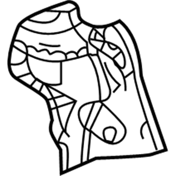 GM 84372726 Tail Lamp Pocket, Passenger Side GM 84372726 Tail Lamp Pocket, Passenger Side