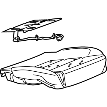 2014 Chevy Impala Occupant Detection Sensor - 23313739