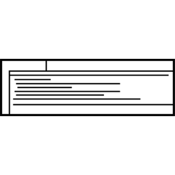 Cadillac 15068215 Caution Label