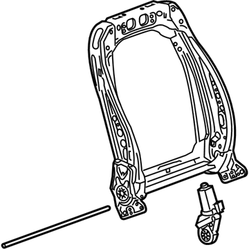 GM 13503302 Seat Back Frame, Front GM 13503302 Seat Back Frame, Front