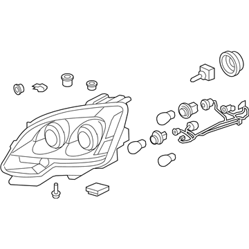 GMC Acadia Headlight - 22938888