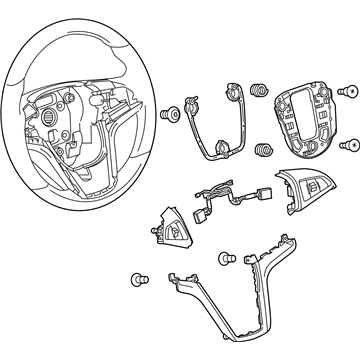 2012 Chevy Camaro Steering Wheel - 22790897