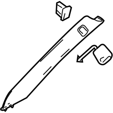 GMC 15910385 Windshield Pillar Trim