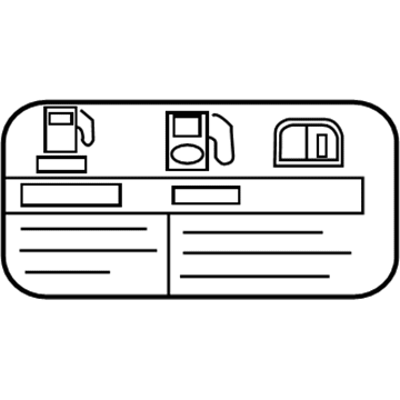 Chevy 15785317 Fuel Label