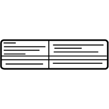 Saturn 94710439 Info Label