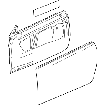 GM 85101936 Door Shell, Front Driver Side