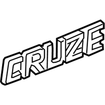 GM 95989983 Nameplate