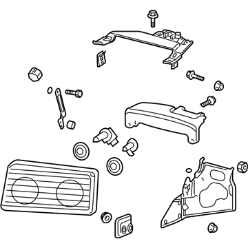 Chevy Corvette Headlight - 19177350