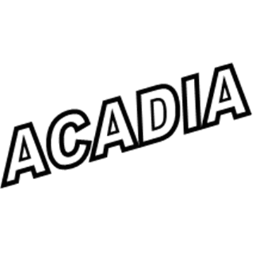 GM 15272042 Nameplate, Rear GM 15272042 Nameplate, Rear