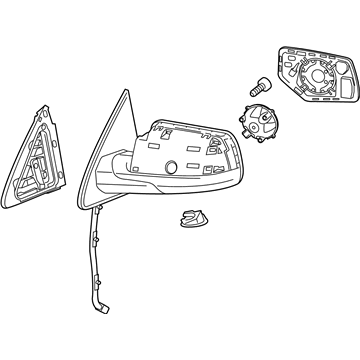 GMC Yukon Side View Mirrors - 84347490