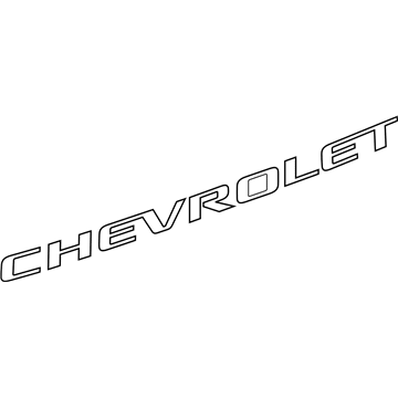 GM 84370615 Decal, Black