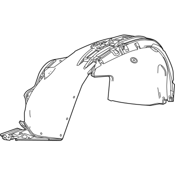 GMC Canyon Fender Splash Shield - 84782829