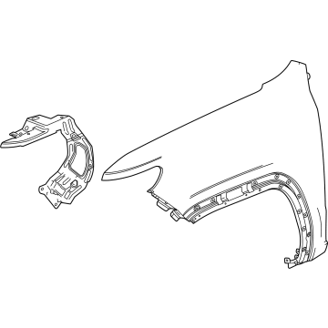 GM 84755322 Fender, Front Driver Side