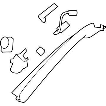 Saturn 25956185 Windshield Pillar Trim