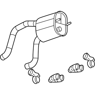 2011 Chevy Corvette Muffler - 20958393