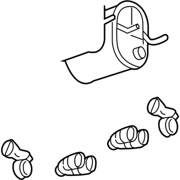 2011 Chevy Corvette Muffler - 20958394