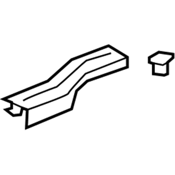 GM 22862301 Rear Sill Plate, Titanium, Driver Side