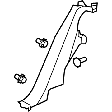 Chevy 25946444 Lock Pillar Trim