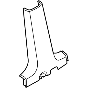 GM 96649839 Lower Center Pillar Trim, Black GM 96649839 Lower Center Pillar Trim, Black