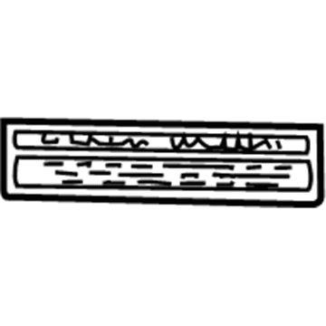Cadillac 10444933 Child Lock Label