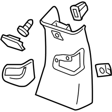 Cadillac 22752068 Lock Pillar Trim