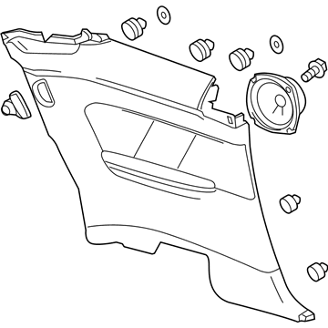 Cadillac 23227782 Lower Quarter Trim